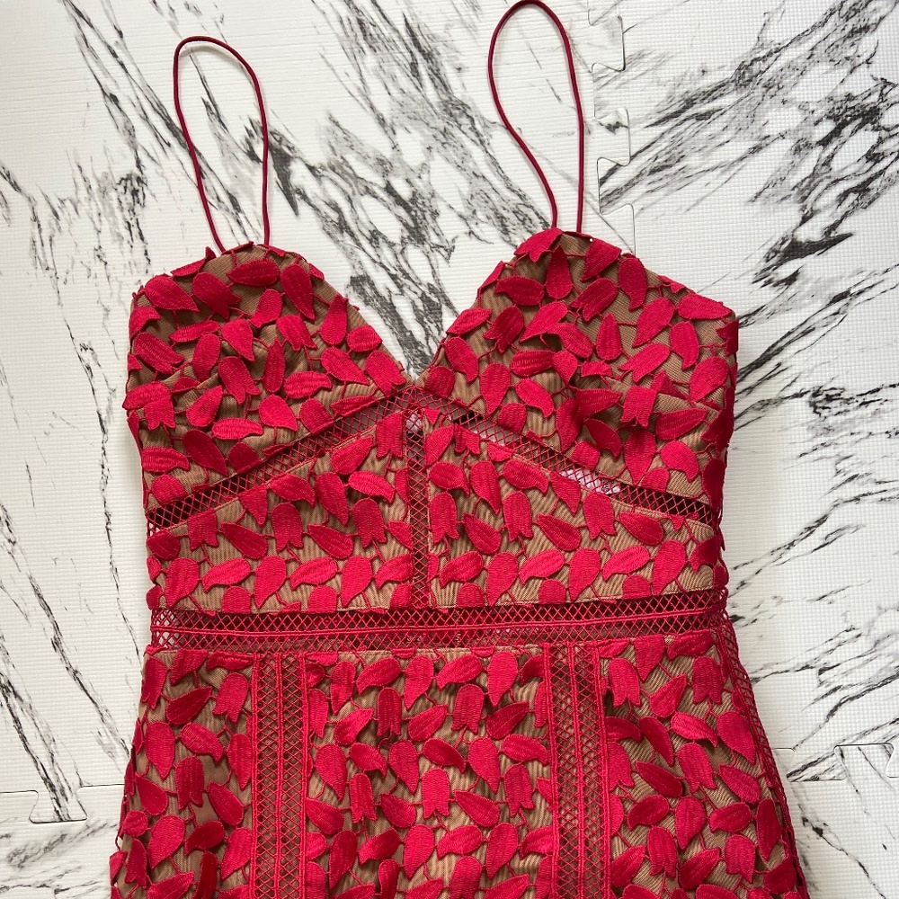 Self Portrait Red Arabella Dress